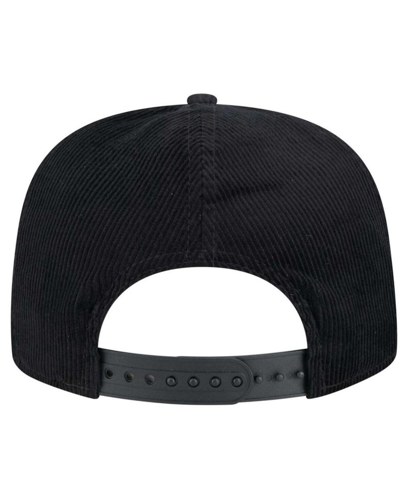 Men's Black Cincinnati Bengals City Originals Corduroy Skipper Golfer Snapback Hat