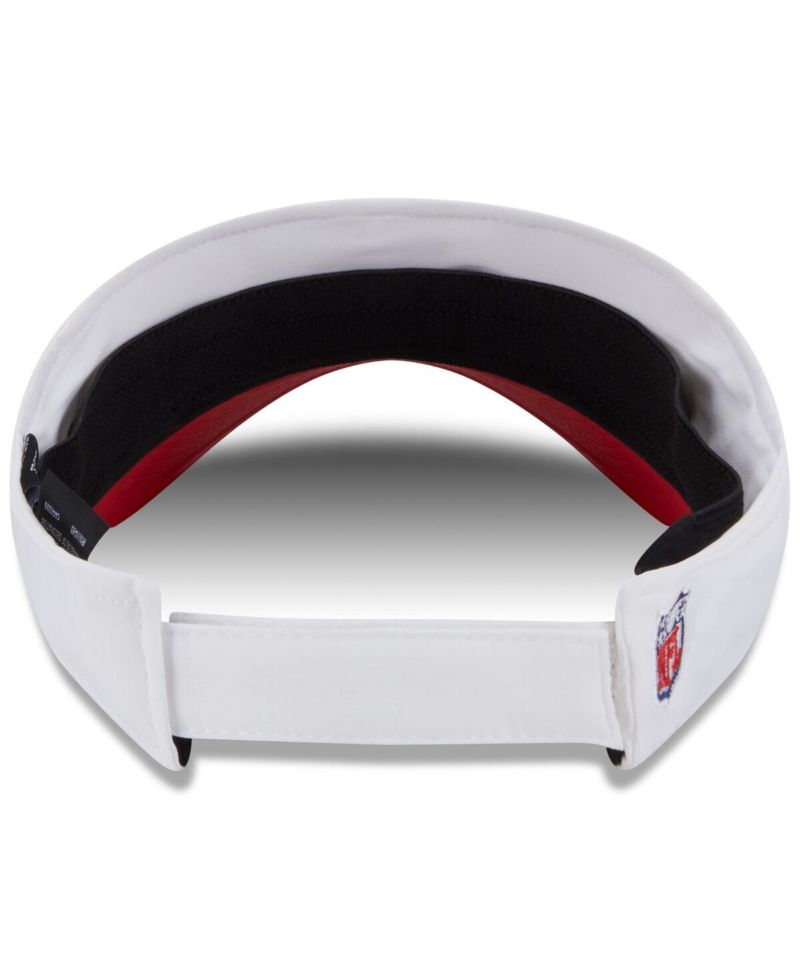 Men's White/Red Kansas City Chiefs 2025 NFL Training Camp Adjustable Visor Hat