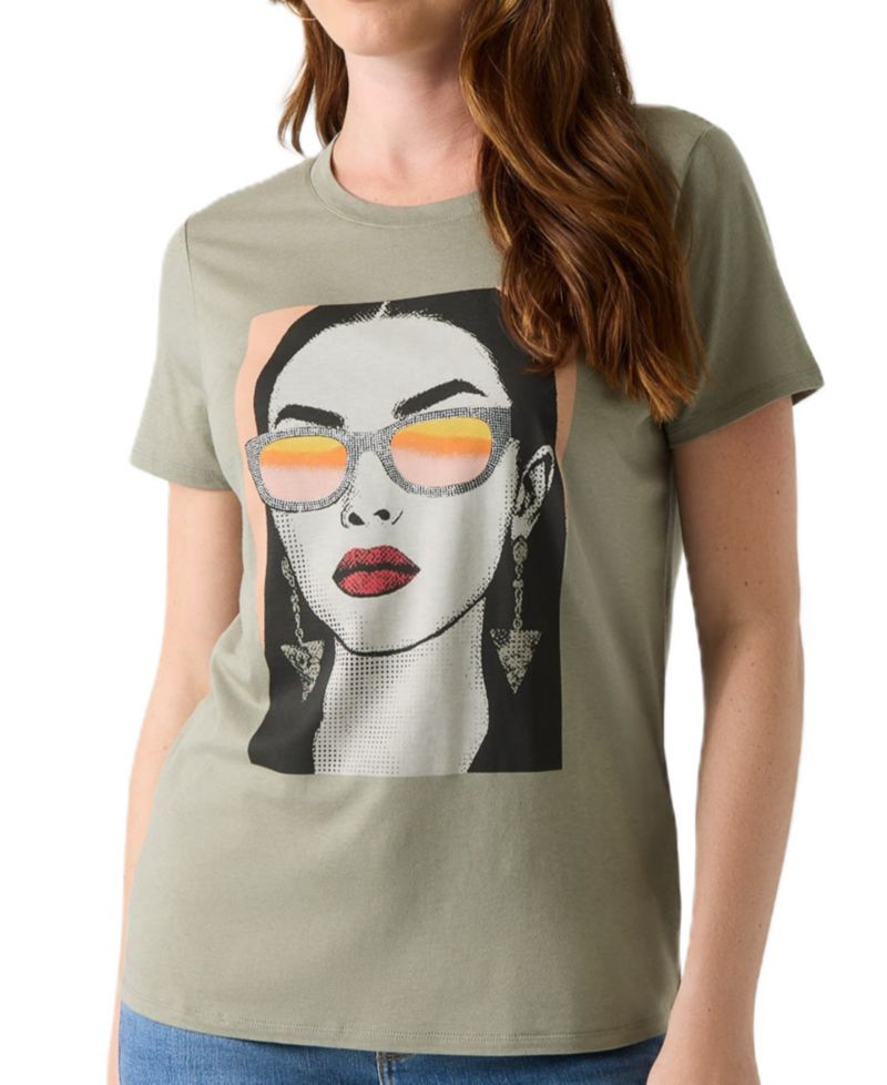 Women's Sunglass Mood Easy Retro Graphic T-Shirt