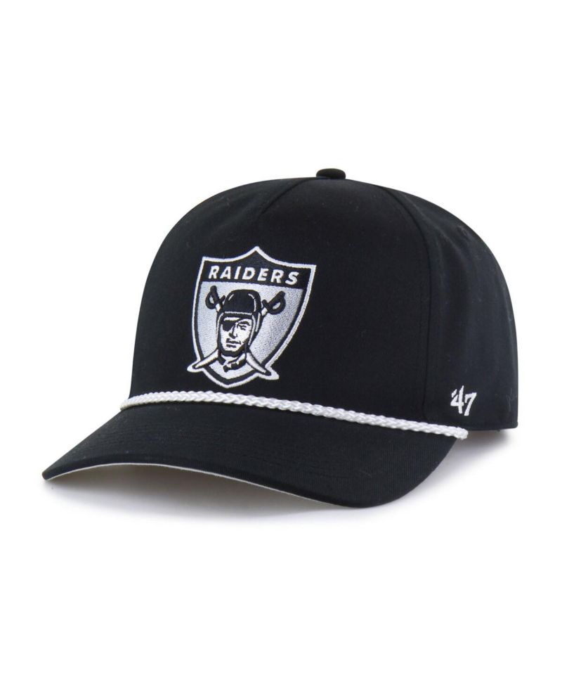 Men's Black Las Vegas Raiders Rope Hitch Adjustable Hat