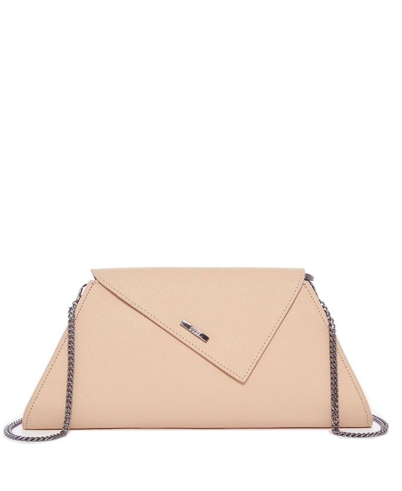Leather Clutch Bag Nude Clutch Purse Beige Evening Bag Tan Women's Handbag
