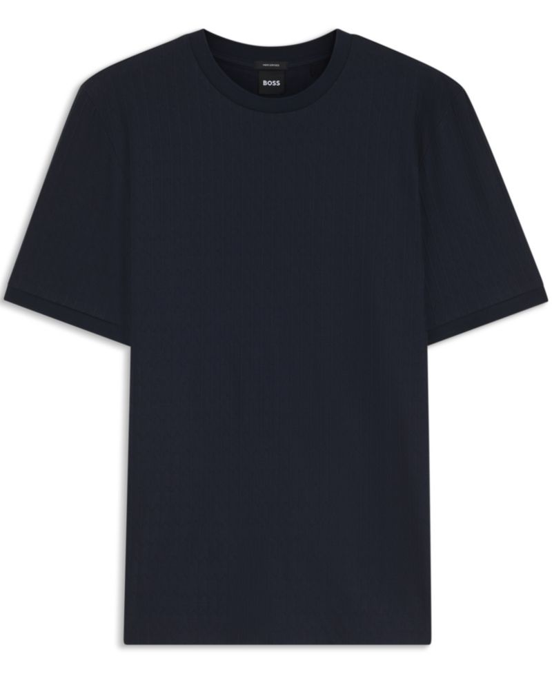 BOSS by Men's Cotton Jacquard Regular-Fit T-Shirt