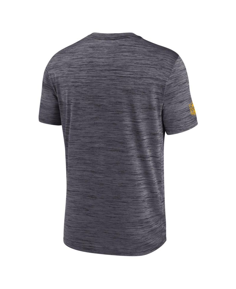 Men's Black Pittsburgh Steelers Big & Tall Sideline Velocity Performance T-Shirt