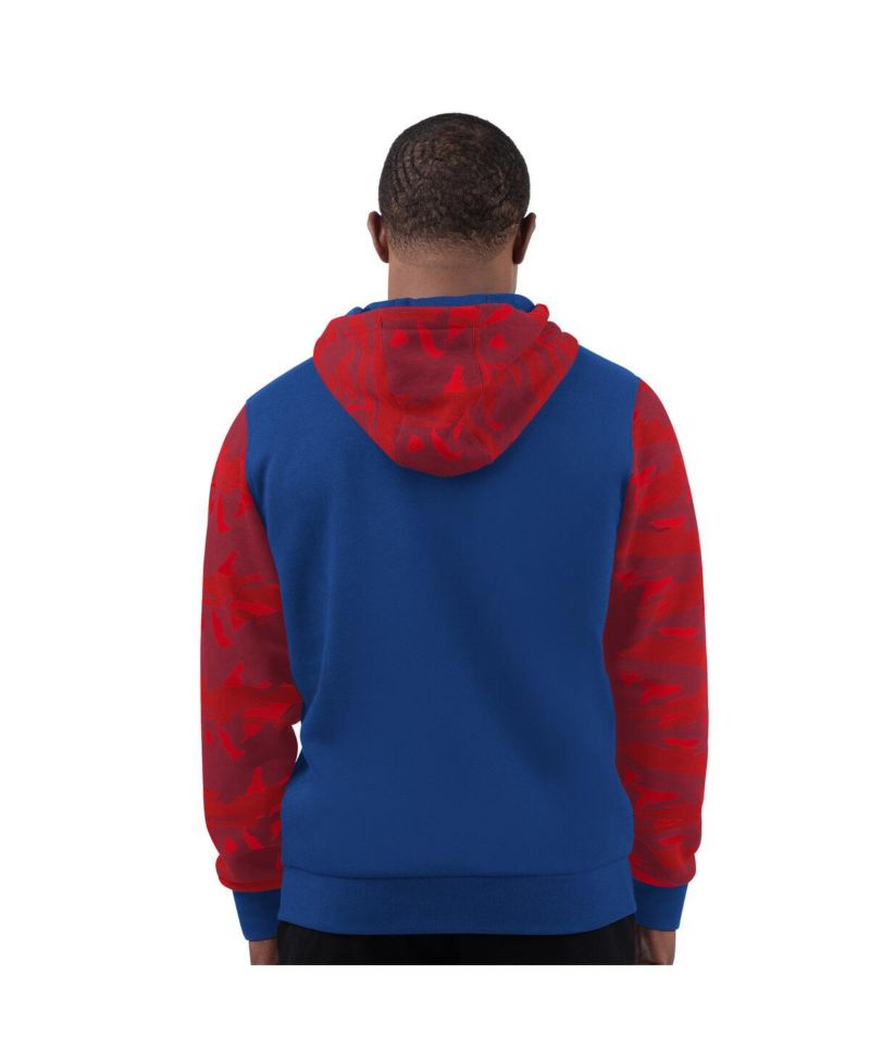 Men's Royal New York Giants Thursday Night Gridiron Full-Zip Hoodie
