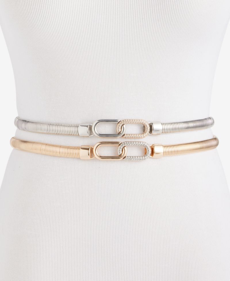 Stretch Cobra Crystal Buckle Belt