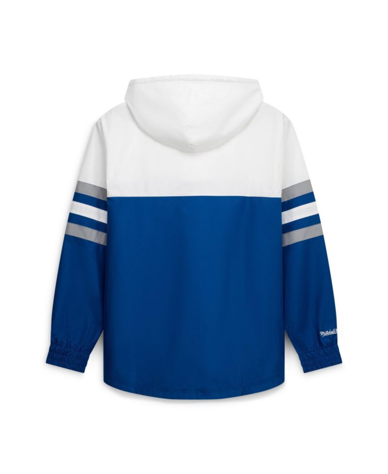 Men's Royal Indianapolis Colts Head Coach Anorak Quarter-Zip Windbreaker Jacket