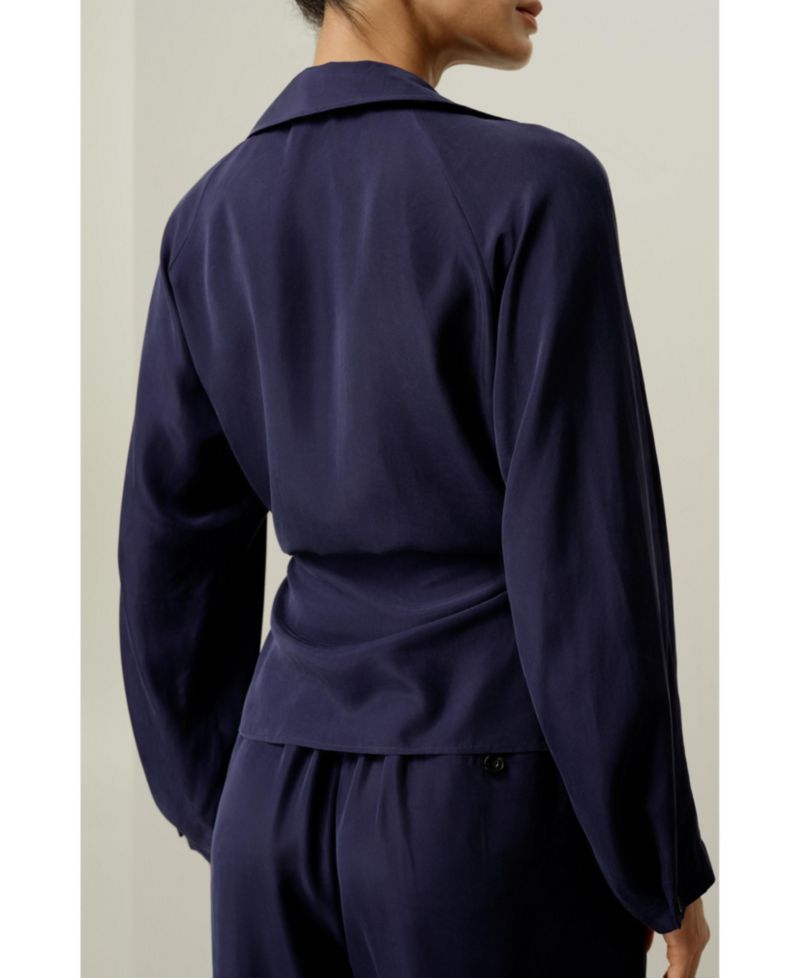 Women's Multipositional Silk Habotai Shirt