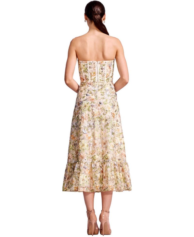 Women's Carina Floral Sequin Sweetheart Dress