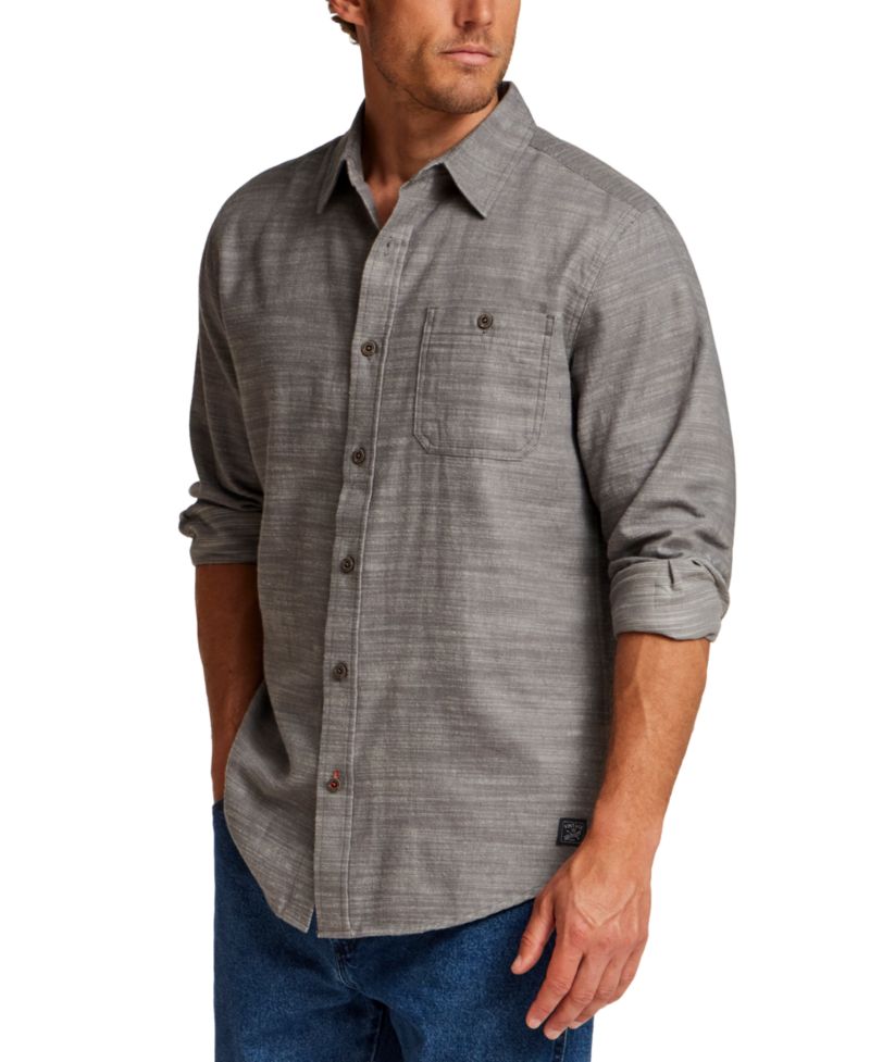 Men's Peached Slub Solid Shirt