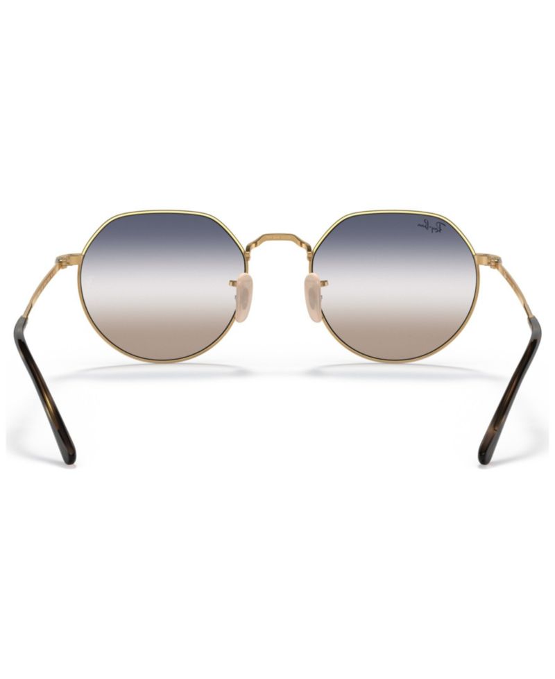 Unisex Geometric Metal Sunglasses, RB3565 JACK