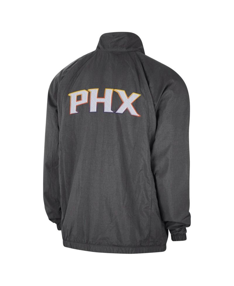 Men's Gray Phoenix Suns Courtside Statement Edition Jumpman Jam Full-Zip Jacket