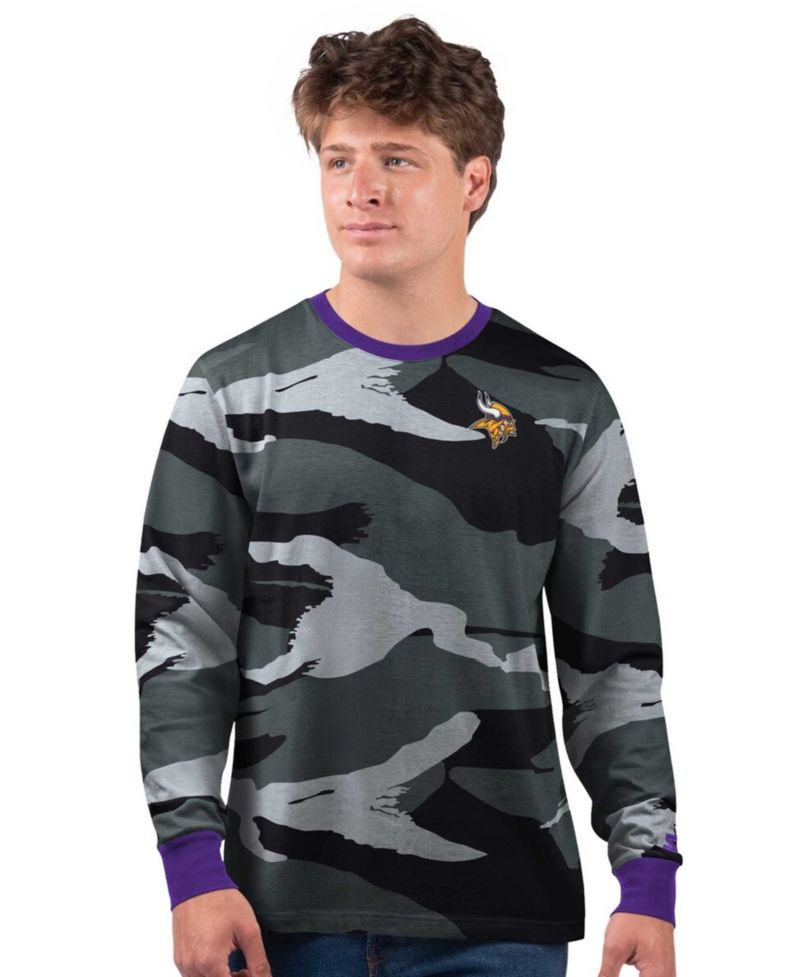 Men's Gray Minnesota Vikings Thursday Night Gridiron Long Sleeve T-Shirt