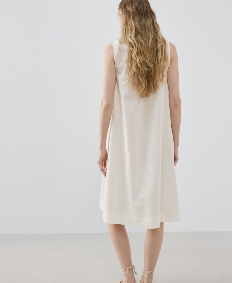 Women's Embroidered Detail Cotton Nightdress