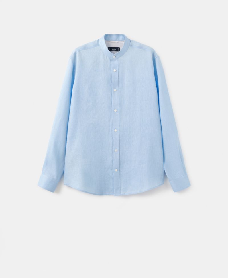 Men's Mao Collar Shirt