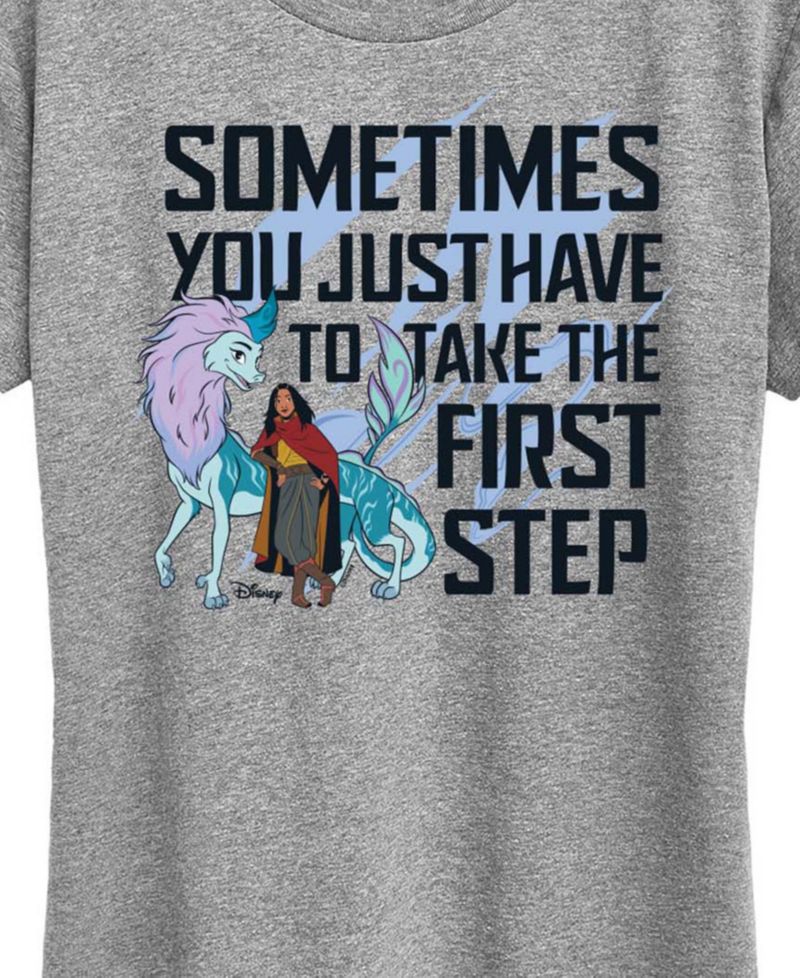 Plus Size Raya and The Last Dragon Take The First Step Graphic T-Shirt