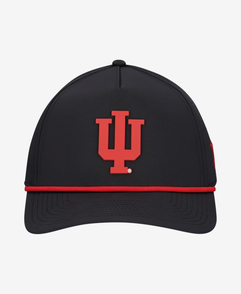 Men's Black Indiana Hoosiers Classic Adjustable Rope Hat