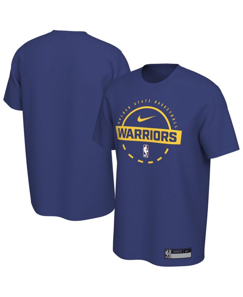 Men's Royal Golden State Warriors 2025/26 On-Court Flare Performance Practice T-Shirt