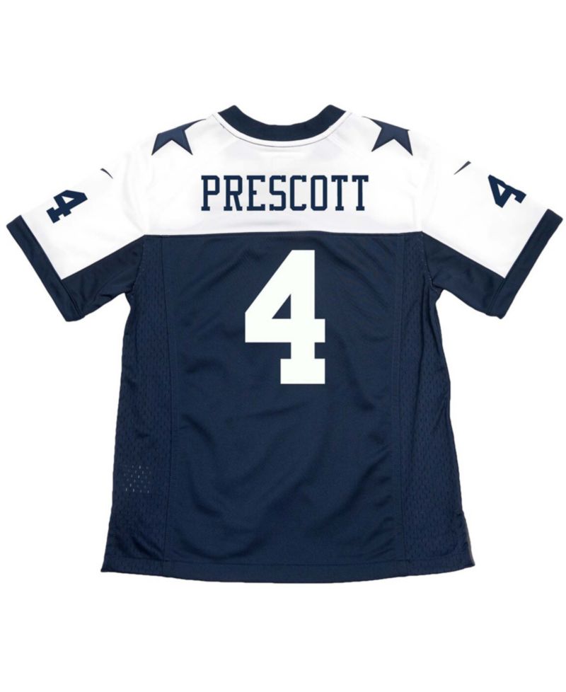 Big Boys and Girls Dak Prescott Dallas Cowboys Throwback Game Jersey