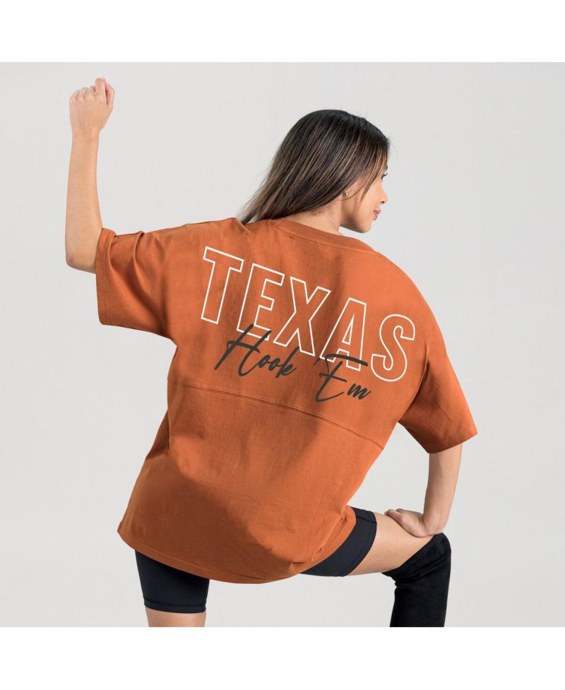 Women's Texas Orange Texas Longhorns Oversized Back at Ya T-Shirt