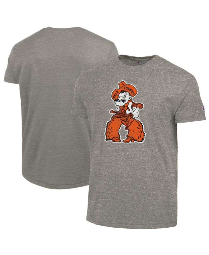 Men's Charcoal Oklahoma State Cowboys Triumph Tri-Blend T-Shirt
