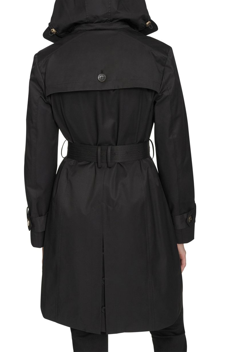 Women's 36 1/2" D/B Trench Coat With Removable Hood