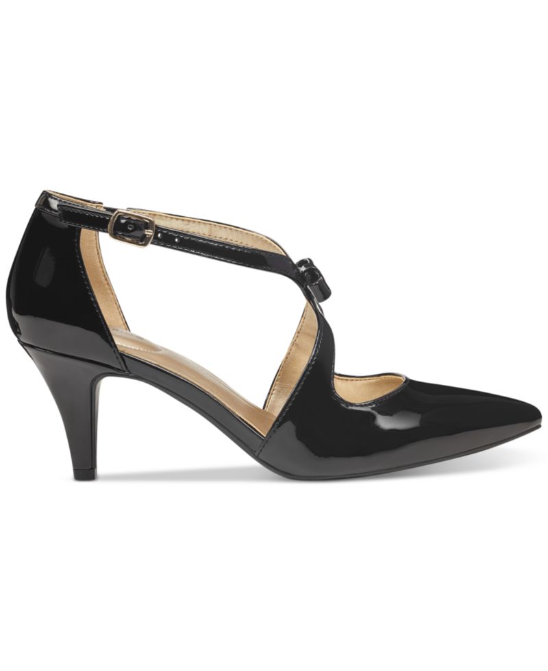 Women's Zeffer Strappy Bow Stiletto Heel Pumps