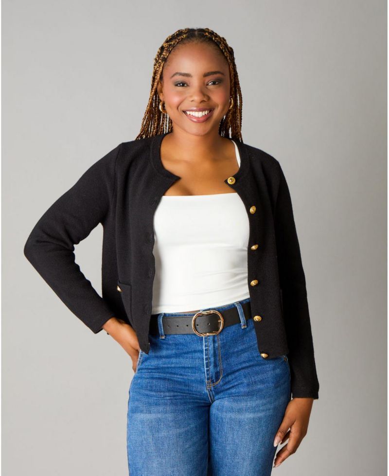 Women's Itch-Free Merino Wool Button Cardigan with Soft Lining