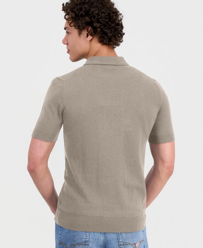 Men's Lex-Knit Spread Collar Polo Shirt