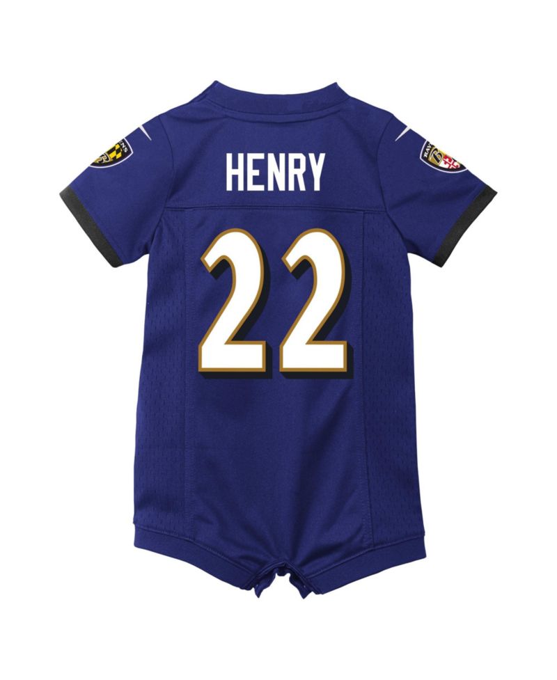 Baby Boys' and Girls' Derrick Henry Baltimore Ravens Game Jersey Short-Sleeve Romper