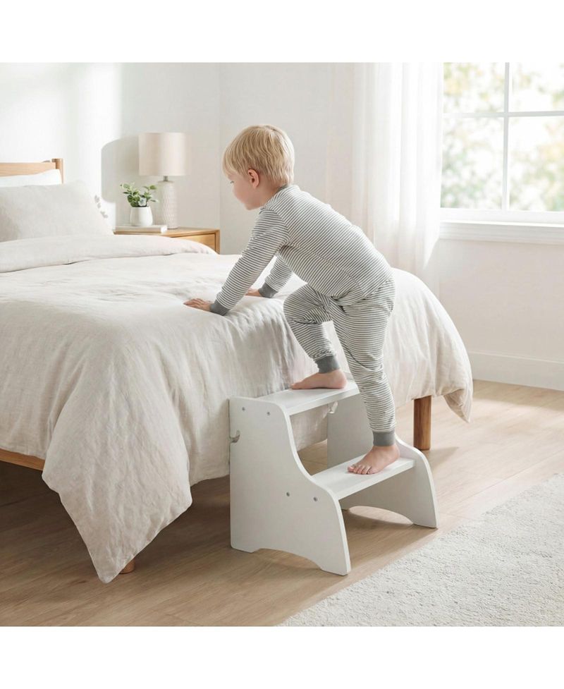 Toddler 3-in-1 Foldable Step Stool with Side Chalkboards