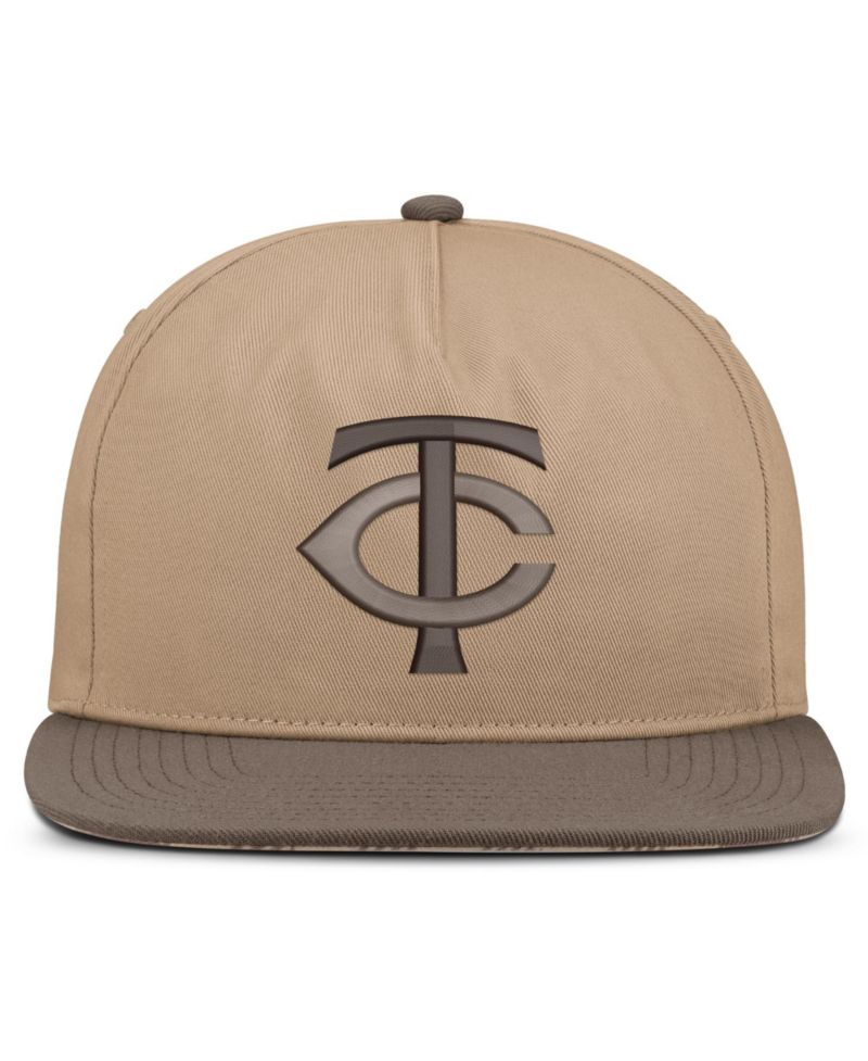 Men's Light Brown Minnesota Twins Statement Adjustable Hat