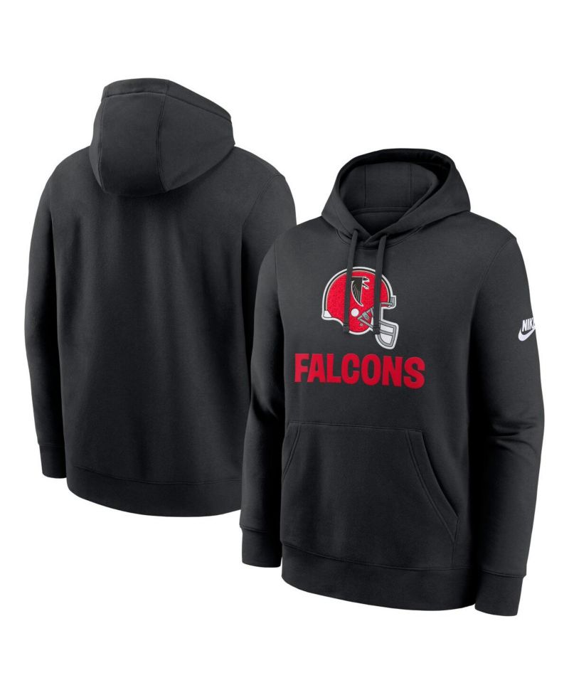 Men's Black Atlanta Falcons Best Season Rewind Club Pullover Hoodie