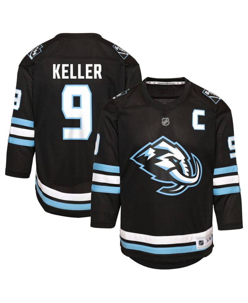 Big Boys and Girls Clayton Keller Black Utah Mammoth Home Replica Player Jersey
