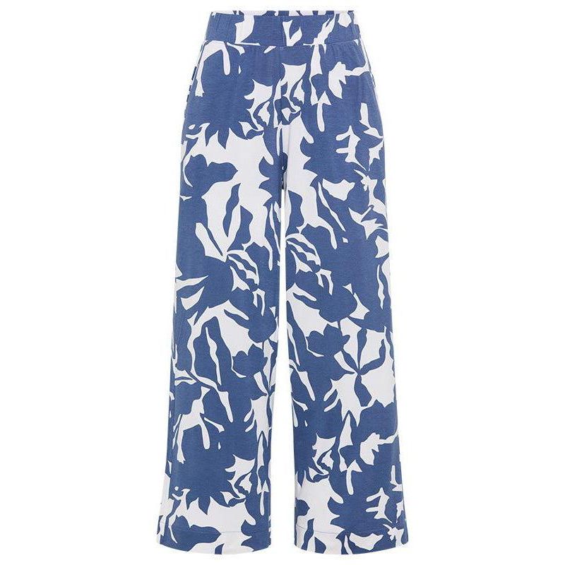 Abstract Floral Jersey Cropped Pant