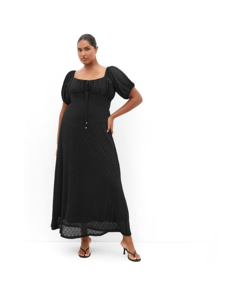 Women's Lani Lace Short Sleeve Midi Dress