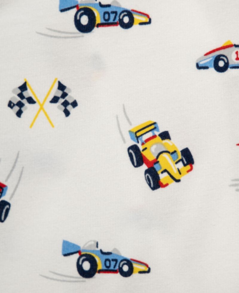 Baby Boys' Grand Prix Cars Long-Sleeve Bodysuit and Pants, 3-Piece Set
