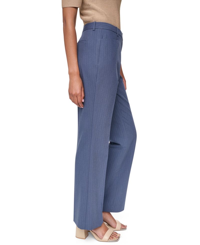 Women's Modern F Pinstripe Straight-Leg Trousers