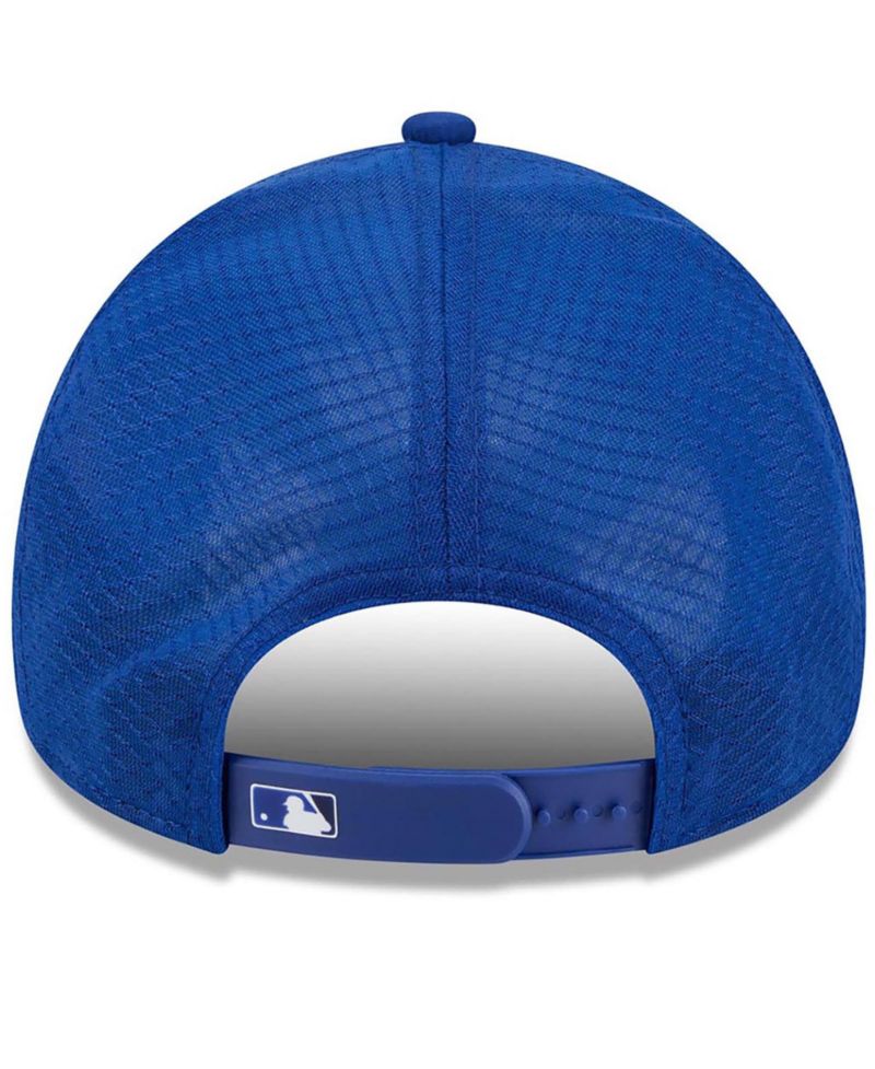 Men's Royal Toronto Blue Jays 2026 Batting Practice Apex 9FORTY Adjustable Trucker Hat