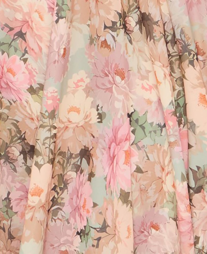 Juniors' Strapless Printed Dress