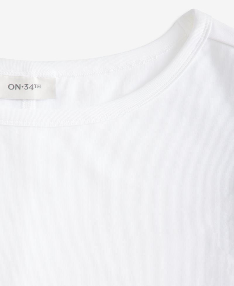 Women's Ribbed Boat-Neck Tank
