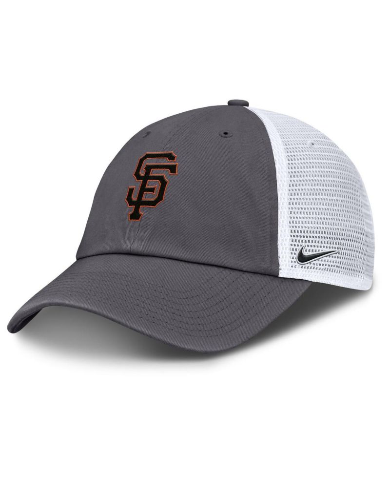 Men's Gray San Francisco Giants Adjustable Trucker Hat