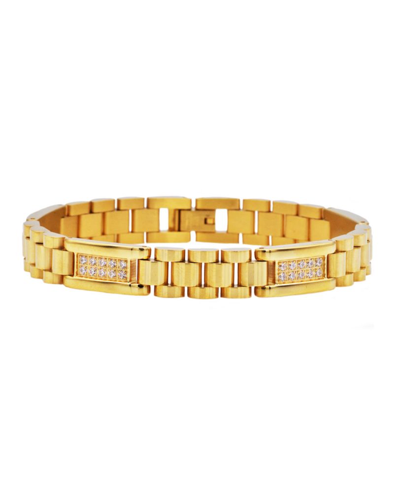Men's Lab Grown Diamond (1 ct. t.w.) Bracelet in Stainless Steel (Also Available in Yellow IP-Plating)