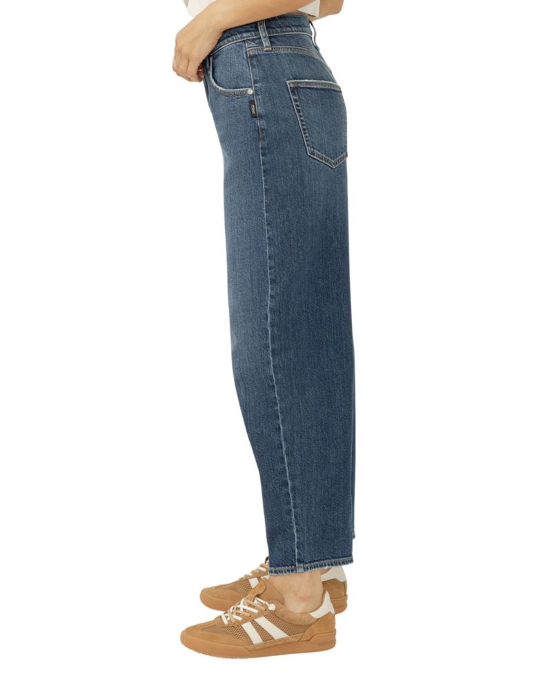 Women's High Rise Barrel Leg Jeans