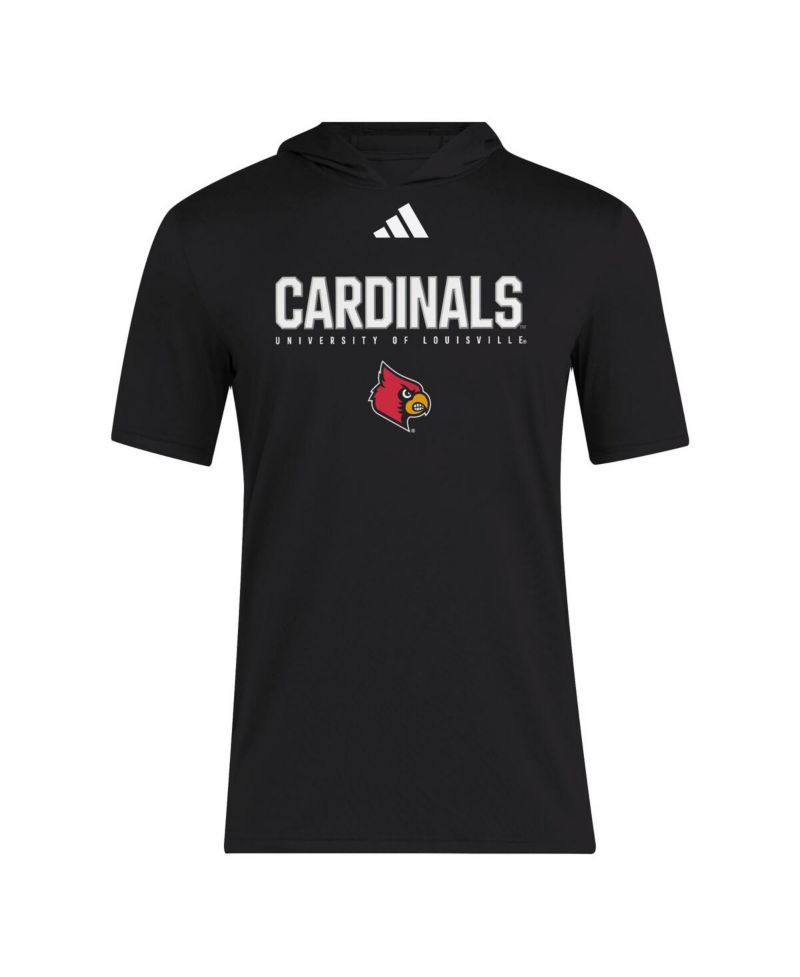 Men's Black Louisville Cardinals 2025 AREOREADY Sideline Training Hooded T-Shirt