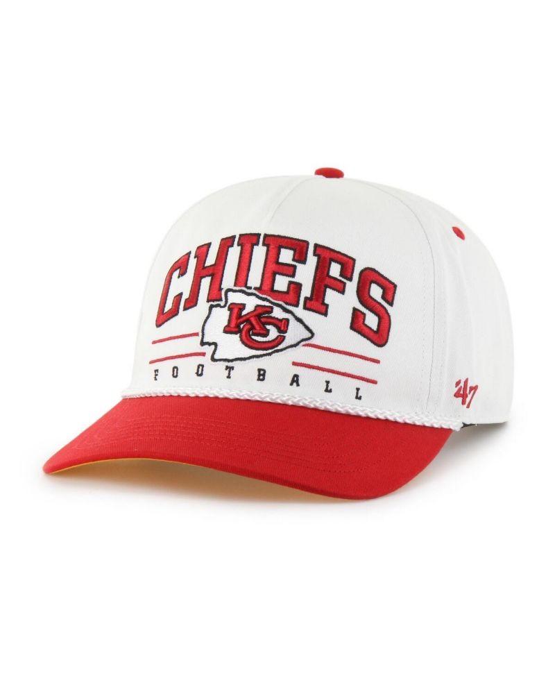 Men's White/Red Kansas City Chiefs Roscoe Two-Toned Hitch Adjustable Hat