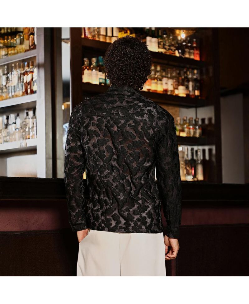 Men's Charcoal Grey Nimbus Dark-Tone Shirt