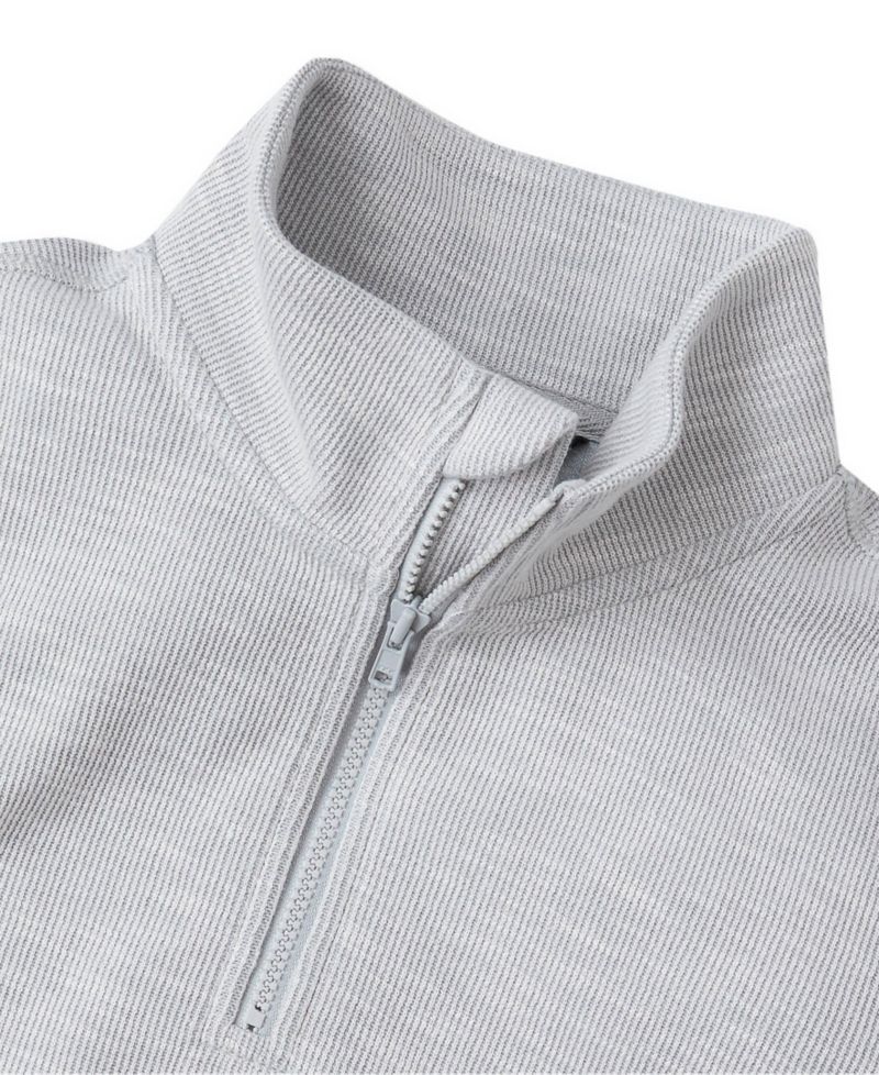 Boys Quarter Zip Slub Sweater