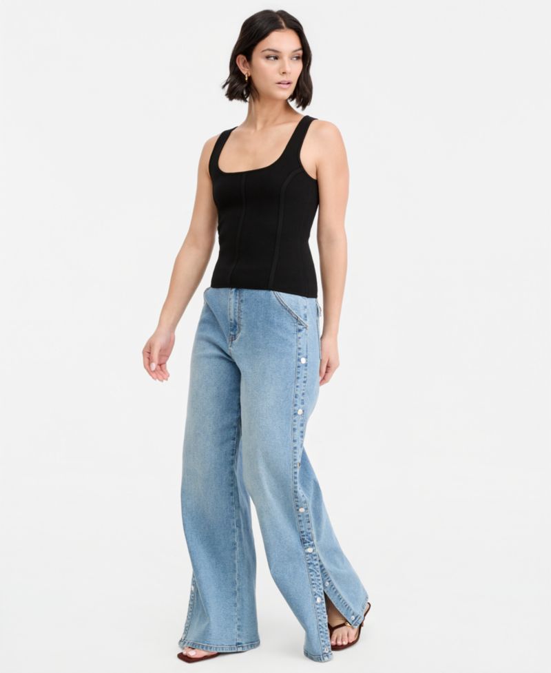 Women's Bodycon Sweater Tank Top