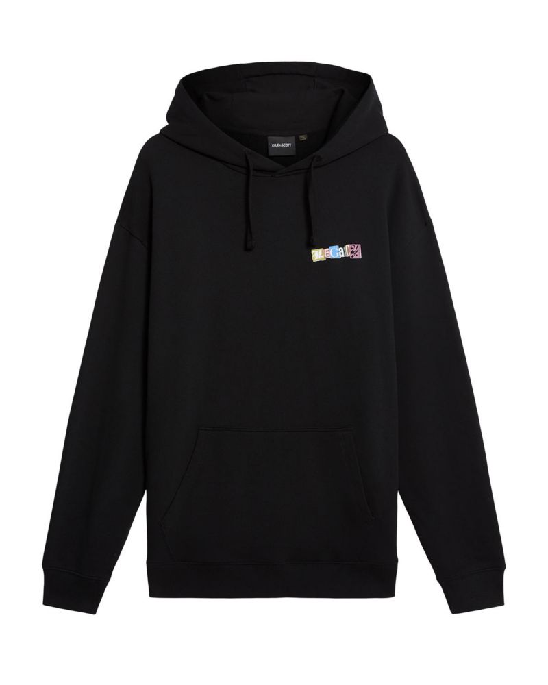 Men's Bold Letters Long Sleeve Graphic Hoodie