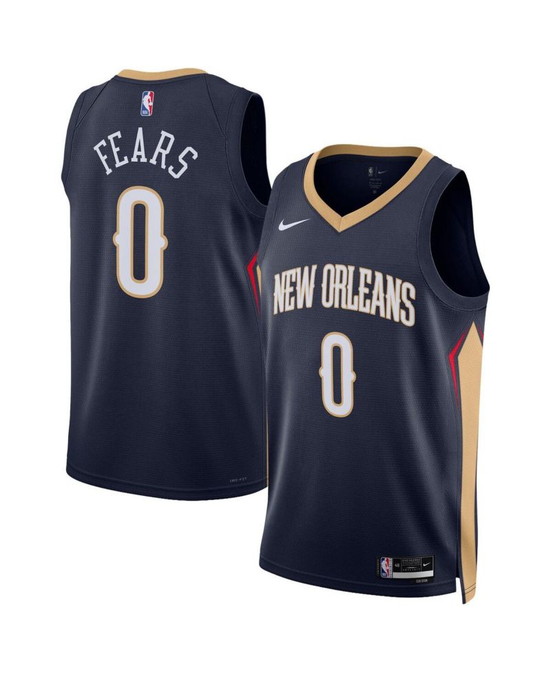 Men's and Women's Jeremiah Fears Navy New Orleans Pelicans Swingman Icon Edition Jersey